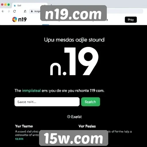 Análise da interface do usuário do n19.com